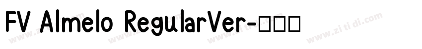 FV Almelo RegularVer字体转换
